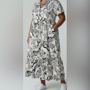 Jane and Delancey Monochrome Butterfly Maxi Dress